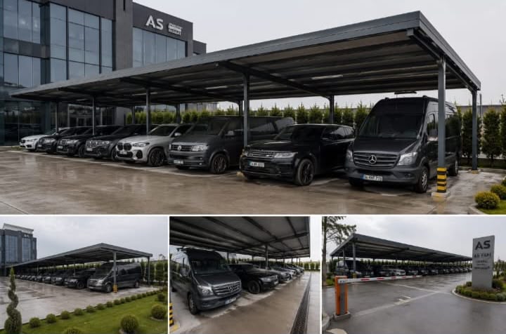 Otopark sundurması uygulaması