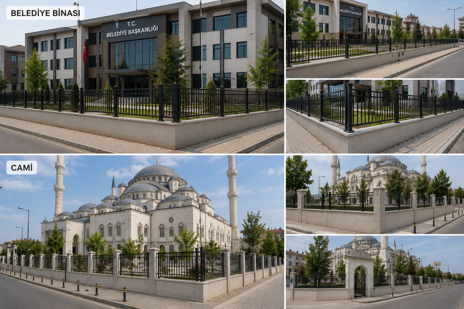 Çelik korkuluk ve merdiven uygulaması