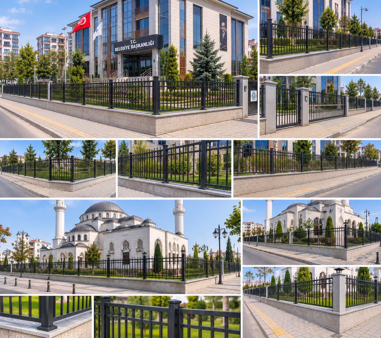 Çelik korkuluk ve merdiven uygulaması